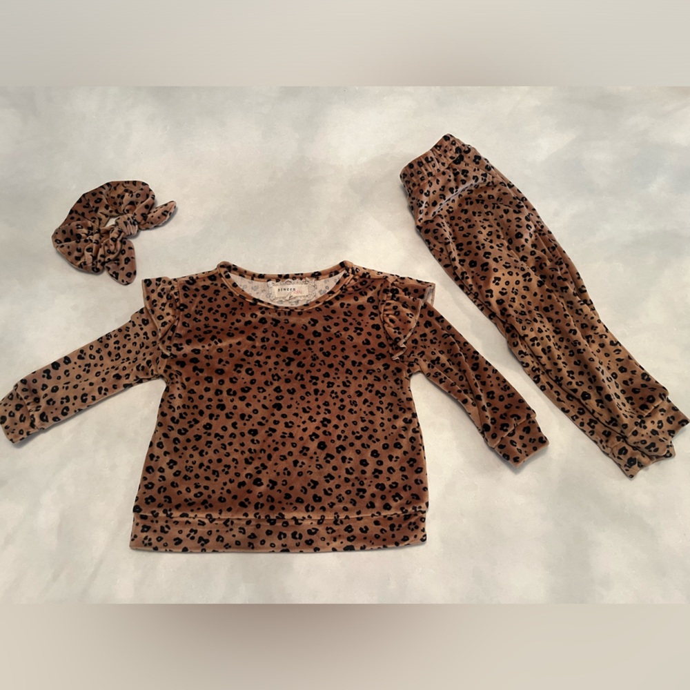 Leopard Print Kids Matching Set